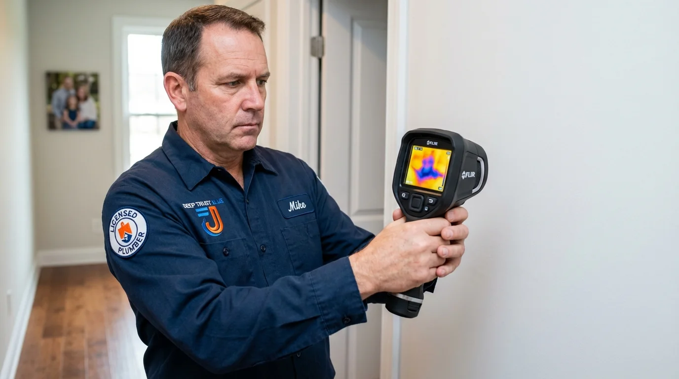 Thermal imaging leak detection by Johns Plumbing LLC in Lincolnton